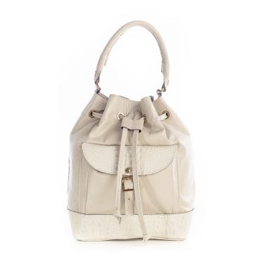 Imagem de Bolsa saco em couro liso Natasha