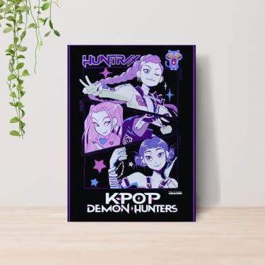 Imagem de Genérico, Quadro Guerreiras do Kpop Saja Boys A4 | Placa MDF 001