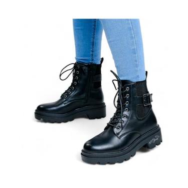 Imagem de Bota de combate preta para mulheres - Lightbek Official Store