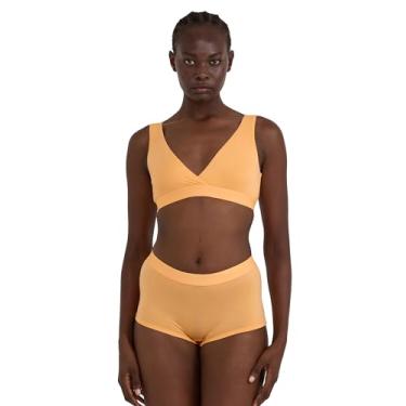 Imagem de Organic Basics Sutiã feminino básico Lyocell de toque macio, Mamão, M