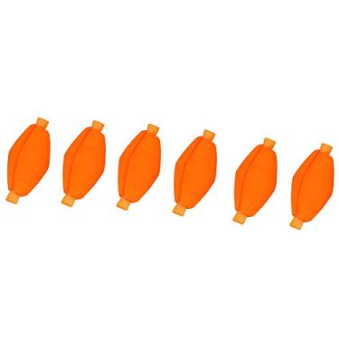 Imagem de Eacam 6 Pçs/set 2 Cores Espuma Fly Fishing Bóia Bobbers Float, Strike Indicador Tackle Com Botão, Ajuste Rápido para Profundidade da Linha.Dentro do Clipe Resistente, Peixe de Isca de (Vermelha)