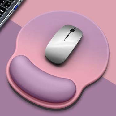 Imagem de Mouse pad ergonômico com descanso de pulso, mousepad com suporte de pulso de espuma de memória e base antiderrapante, mouse pad de mesa para computador, laptop, escritório, casa, escritório, jogos,