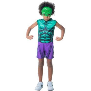 Imagem de Kit Infantil Fantasia Hulk - G