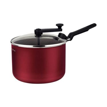 Imagem de Pipoqueira Tramontina Loreto Antiaderente Starflon Max Vermelho 20 Cm 3,5 L Tramontina