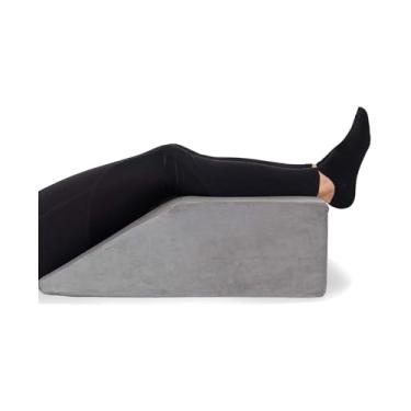 Imagem de Travesseiro de elevação de perna – Almofada de espuma viscoelástica para elevação da perna | Descanso de perna – Almofada de elevação da circulação sanguínea | Alivia e recupera lesões nos pés e