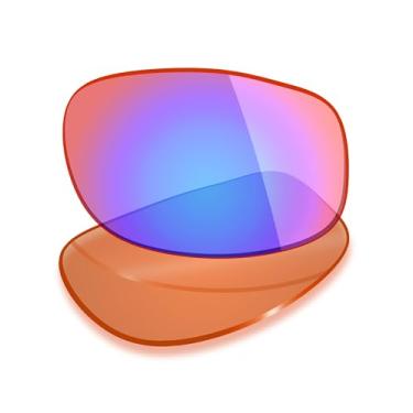 Imagem de Mryok Lentes de reposição polarizadas para óculos de sol Maui Jim Longboard MJ222 61 mm, HD Polarized, proteção UV, resistente a impactos e ajuste perfeito - Rosa cobalto