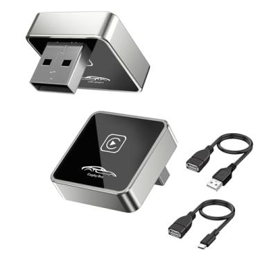Imagem de Mini adaptador Carplay sem fio para iPhone, adaptador carplay universal estável atualizado, sem atraso, conversão rápida de fábrica com fio para carros CarPlay Dongle para Apple para iOS