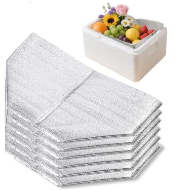 Imagem de SMILCO Reusable Insulation Bags Thermal Box Liners 13 x 8.5 x 12 Metalized Box Liners 6 PCS for Lunch Box Shopping Bag Insulation Lining Waterproof Insulation Package