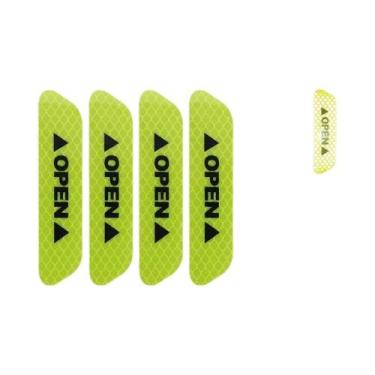 Imagem de Adesivos Refletivos Para Portas De Carro 4PCS Fita De Aviso De Seguran