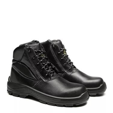 Imagem de Bota Vaqueta Bico Composity Preto Com Cadarço N-40 CA30277 Bracol