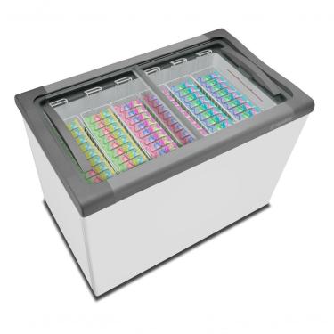 Imagem de Expositor Horizontal Metalfrio 284L 2 Portas Branco NF30