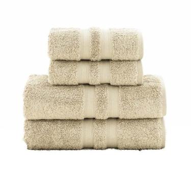 Imagem de Jogo Toalha Gigante Algodão Egípcio 4 Peças Bege Buddemeyer