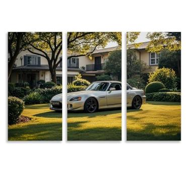 Imagem de HUIROBO S2000 Quiet Cool Classic Poster Art Canvas Wall Art para sala de estar quarto decoração de casa escritório pintura pôsteres (30,5 x 60 cm) × 3)