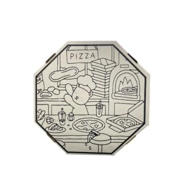 Imagem de Caixa de Pizza Temática Amor 25 Unidades Perfeita para Namorados Festivais e Momentos Especiais