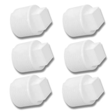 Imagem de Plug Tampão 3/4" polegada Roscável em PVC Branco | Utilimix | 06 un