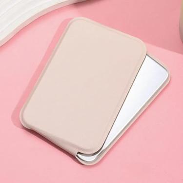 Imagem de CWPJUNDGP Espelho pequeno, espelho portátil, mini espelho de maquiagem simples, espelho de vestir feminino de mesa, espelho de maquiagem portátil dobrável