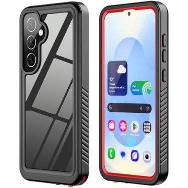 Imagem de ZWWADR Capa protetora de tela integrada à prova d'água para Samsung Galaxy S25 Ultra [corpo inteiro à prova de choque] [3 m militar à prova de choque] Capa de celular subaquática à prova de poeira