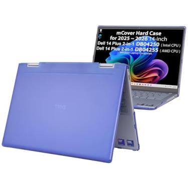 Imagem de mCover Capa compatível apenas com laptop Windows 2025-2026 14 polegadas Dell 14 Plus 2 em 1 DB04250 / DB04255 (Não serve para nenhum outro modelo Dell) - azul