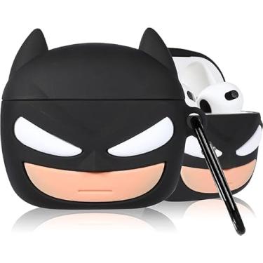 Imagem de Toyuma Capa fofa para AirPods 3 com desenho kawaii – capa de silicone macio 3D engraçada com chaveiro para mulheres, meninas, adolescentes, personagem divertido, design moderno, capa protetora para