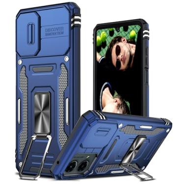 Imagem de Capa compatível com Samsung Galaxy S24-FE: Capa para celular Galaxy S24 FE, proteção total para celular Funda de S24 FE, N-azul