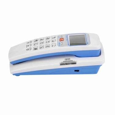 Imagem de Cocoarm Telefone Fixo Com Identificador de Chamadas, Botões de Cristal, Controle de Volume de Armazenamento de 30 Números, Com Anti-bloqueio DTMF, para Uso Em Escritório Doméstico (WHITE)