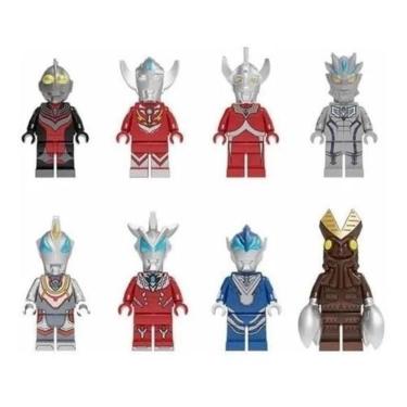 Imagem de Boneco Blocos Montar Ultraman Altman Baltan Star Explosion