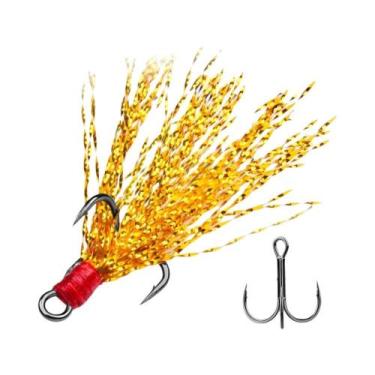 Imagem de Anzóis Triplos De Pesca Em Aço Carbono Reforçado Com Espinhos, Força 4