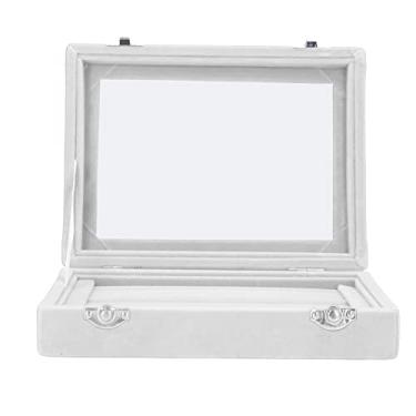 Imagem de Acouto Expositor de Joias Com 7 Espaços Porta-Joias Expositor de Armazenamento Brinco Pulseira Bandeja de Armazenamento Roupas, Sapatos e/sapatos, e Acessórios de Relógios/ (Branco)