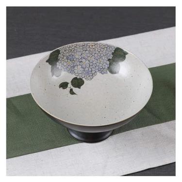 Imagem de fruteira cesta Tigela de frutas chinesa pintada à mão padrão requintado tigela de frutas cerâmica tigela de frutas - prato de doces - centro decorativo bancada