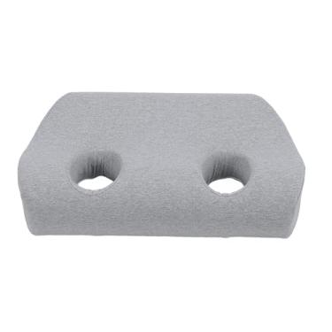 Imagem de Cryfokt Travesseiro de Ouvido de Espuma Viscoelástica de Furo Duplo para Travessas Laterais Com Fones de Ouvido, Travesseiro de Suporte Macio para Entusiastas Música, 1 X de de Furo Duplo