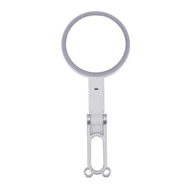 Imagem de Cryfokt Espelho de Maquiagem para Viagem Com Luz Portátil Espelho de Ampliação 5X para Quarto Pendurado na Parede ou Mesa de Maquiagem LED para Viagens, Viagem de Negócios