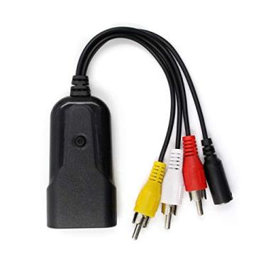 Imagem de Conversor composto para HDMI, RCA AV para HDMI suporta 1080P com cabo de alimentação DC, para PS One, PS2, PS3, WII, WII U e conversor de vídeo de videogames SEGA