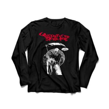Imagem de Camiseta Manga Longa Masculina Queens Of The Stone Age, Preto, G
