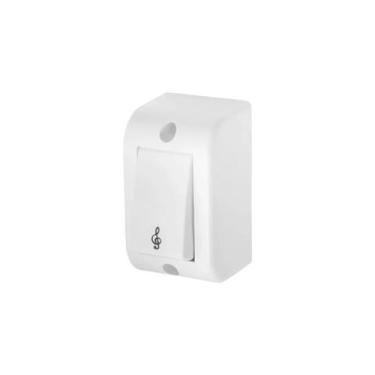 Imagem de Conjunto Pulsador Campainha Fame 16A Sobrepor