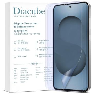 Imagem de DIACUBE Pacote com 3 protetores de tela foscos antiluz azul para Samsung Galaxy S Series [suporte para desbloqueio de impressões digitais] antirreflexo, anti-impressões digitais [proteção para os