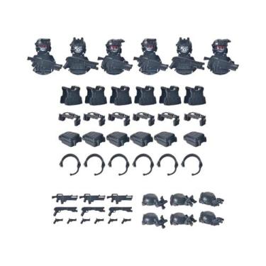 Imagem de Brinquedo De Bloco De Montar De Forças Especiais Camuflado SWAT Para C