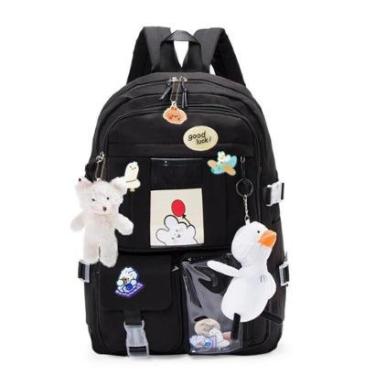 Imagem de Mochila Feminina Escolar Reforçada Feminina Trabalho Faculdade 16 Litros-Feminino