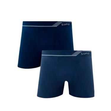 Imagem de Kit/2 Cueca Boxer Lupo 00436-088 Adulto Sem Costura Microfibra T. P/GG