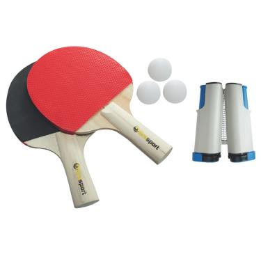 Imagem de Kit Tenis De Mesa Ping Pong Rede Retrátil Raquete 3 Bolinhas