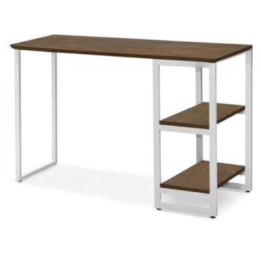 Imagem de Mesa Computador Escrivaninha Estudo Home Office Quarto E Escritório(Branco)