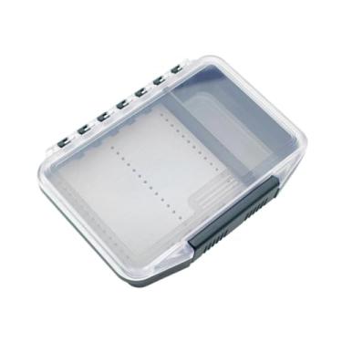 Imagem de Dynwave Caixa organizadora para moscas, ideal para guardar moscas. Tampa transparente, divisórias ajustáveis, leve e compacta, Preto