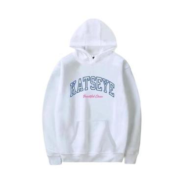 Imagem de Moletom Unissex Retro Hip Hop KATSEYE 2025 Outono Inverno, BR-P, 3