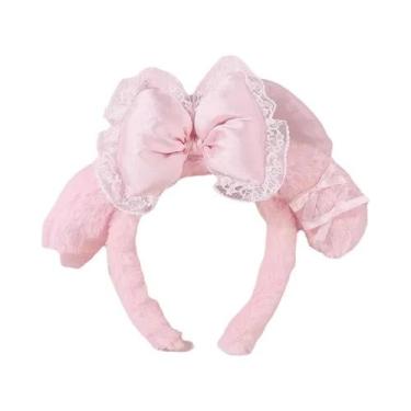 Imagem de Tiara De Pelúcia Hello Kitty Kuromi Melody Acessórios De Cabelo Sanrio