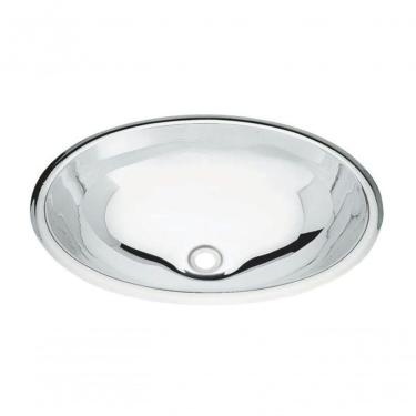 Imagem de Cuba Para Lavabo Oval Tramontina Em Aço Inox Alto Brilho 36x26cm