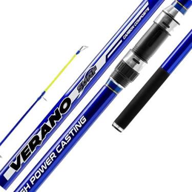 Imagem de Vara Pesca Verano Surf Carbono 3,90m Cast 200gr Praia Marine - Marine 