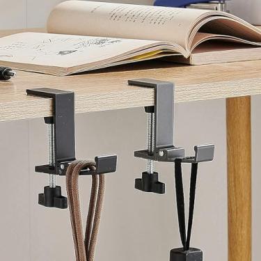 Imagem de Fireplace Stocking and Garland Hanger, Punch-Free Metal Hook, Garland Hangers for Mantle, Christmas Stocking Holder Stand Wreath Hangers Hooks for Front Door Xmas Holiday Decorations (Black, 2 PCS)