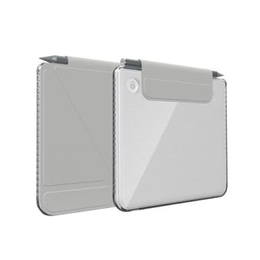 Imagem de TUDIA M-FLIP Capa magnética transparente destacável para Kobo Libra Color (2024) - [despertar/hibernar automaticamente] Capa magnética traseira fina transparente à prova de choque com suporte para