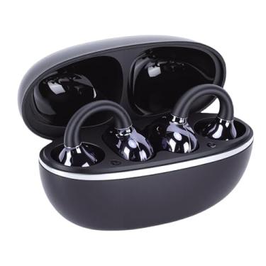 Imagem de Dpofirs Fones de Ouvido Com Clipe, Fones de Ouvido Sem Fio Bluetooth 6.0 de Orelha Aberta Com Brincos, Conforto de de Com Som Nítido para Exercícios Esportivos, Corrida, (Preto)