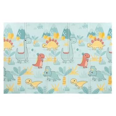 Imagem de Tapete Dobrável Buba Infantil Dupla Face Impermeável Estampas Divertid