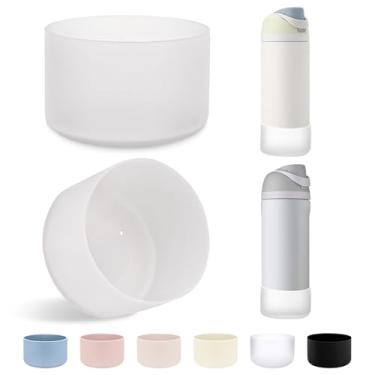 Imagem de LUCKINEE 2 peças de silicone para garrafa de água Owala FreeSip Twist and Flip 680.4 g 947.2 g 1,134.0 g base protetora de silicone amortecedor para garrafa de água Owala Flask sem BPA, antiderrapante